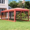 Pavėsinė su užuolaidomis ir lemputėmis LED, taupe, 300x300cm