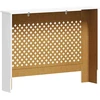 Radiatoriaus uždangalas, baltos sp., 112x19x81,5cm, MDF