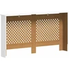 Radiatoriaus uždangalas, baltos sp., 152x19x81,5cm, MDF