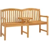 Lauko baldų komplektas Rankų darbo rožių suolelis 150,5 x 60 x 95 cm Kieto teka medžio