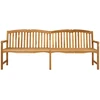 Lauko baldų komplektas Rankų darbo rožių suolelis 228 x 61 x 94,5 cm Kieto teka medžio