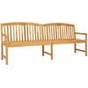 Lauko baldų komplektas Rankų darbo rožių suolelis 228 x 60 x 90 cm Kieto teka medžio