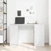 Rašomasis stalas, baltos, 120x42x76 cm, apdirbta mediena