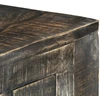 Rašomasis stalas, juodos sp., 110x50x75 cm, mango med. masyvas