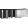 Rato konteinerių laikymas 3 konteineriams 340 x 77.5 x 115.5 cm