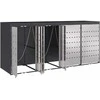Rato konteinerių laikymas 3 konteineriams 340 x 77.5 x 115.5 cm