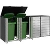 Rato konteinerių laikymas 3 konteineriams 340 x 77.5 x 115.5 cm