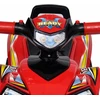 Raudonas vaikiškas keturratis motociklas su garsais ir švieselėmis