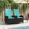 Lauko baldų komplektas Reclining Bench with Table 2 -Seater 126 x 65 x 112 cm