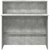 Registratūra, betono pilkas, 100x50x103,5 cm, apdirbta mediena