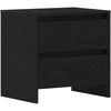 Šalia lovos spintelė 2 pcs Juodas ąžuolas 45 x 34 x 44,5 cm