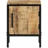 Šalia lovos spintelė 2 pcs Ruda ir juoda 30 x 30 x 40 cm