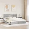 Saugos lova Pilkas Sonoma 180 x 200 cm Apdirbta mediena