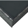 Saulės gultas Pilka 200.5 x 70 x 75 cm poliratanas