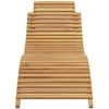 Saulės gultas Ruda 198 x 55 x 58,5 cm Kieto teka medžio