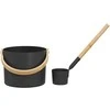 Saunos Priedų Rinkinys 2 pcs Juoda