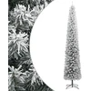 Siaura Kalėdų eglutė su stovu ir sniegu, 300cm, PVC