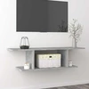TV staliukas Sieninė televizoriaus spintelė, betono pilka, 103x30x26,5cm