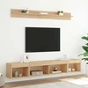 TV staliukas Sieninė TV sekcija su LED, 5 dalių, ąžuolo, apdirbta mediena