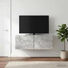 TV staliukas Sieninė TV spintelė 59,5 x 31 cm Betono pilka Apdirbta mediena