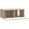 Sieninė TV spintelė 59,5 x 31 cm Sonoma ąžuolas