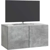 TV staliukas Sieninė TV spintelė 59,5 x 31 x 30 cm Betono pilka