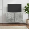 TV staliukas Sieninė TV spintelė 59,5 x 31 x 30 cm Betono pilka