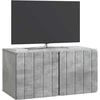 TV staliukas Sieninė TV spintelė 59,5 x 31 x 30 cm Betono pilka