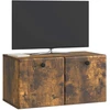 TV staliukas Sieninė TV spintelė 59,5 x 31 x 30 cm Dūminio ąžuolo