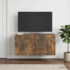 TV staliukas Sieninė TV spintelė 59,5 x 31 x 30 cm Dūminio ąžuolo