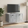 TV staliukas Sieninė TV spintelė 59,5 x 31 x 30 cm Pilka Sonoma