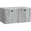 TV staliukas Sieninė TV spintelė 59,5 x 31 x 30 cm Pilka Sonoma