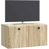TV staliukas Sieninė TV spintelė 59,5 x 31 x 30 cm Sonoma ąžuolas