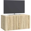 TV staliukas Sieninė TV spintelė 59,5 x 31 x 30 cm Sonoma ąžuolas