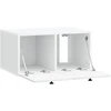 TV staliukas Sieninė TV spintelė 59,5 x 41 x 30 cm Balta Apdirbta mediena