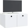 TV staliukas Sieninė TV spintelė 59,5 x 41 x 30 cm Balta Apdirbta mediena