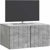 TV staliukas Sieninė TV spintelė 59,5 x 41 x 30 cm Betono pilka
