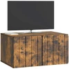 TV staliukas Sieninė TV spintelė 59,5 x 41 x 30 cm Dūminio ąžuolo