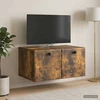TV staliukas Sieninė TV spintelė 59,5 x 41 x 30 cm Dūminio ąžuolo