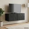 TV staliukas Sieninė TV spintelė 59,5 x 41 x 30 cm Juoda Apdirbta mediena