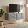 TV staliukas Sieninė TV spintelė 59,5 x 41 x 30 cm Pilka Sonoma