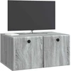 TV staliukas Sieninė TV spintelė 59,5 x 41 x 30 cm Pilka Sonoma
