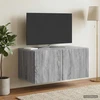TV staliukas Sieninė TV spintelė 59,5 x 41 x 30 cm Pilka sonoma ąžuolo