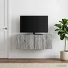 TV staliukas Sieninė TV spintelė 59,5 x 41 x 30 cm Pilka Sonoma