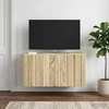 TV staliukas Sieninė TV spintelė 59,5 x 41 x 30 cm Sonoma ąžuolas
