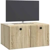 TV staliukas Sieninė TV spintelė 59,5 x 41 x 30 cm Sonoma ąžuolas