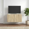 TV staliukas Sieninė TV spintelė 59,5 x 41 x 30 cm Sonoma ąžuolas