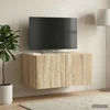TV staliukas Sieninė TV spintelė 59,5 x 41 x 30 cm Sonoma ąžuolas