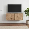 TV staliukas Sieninė TV spintelė 78,5 x 31 cm Artisano ąžuolo