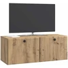 TV staliukas Sieninė TV spintelė 78,5 x 31 x 30 cm Artisano ąžuolo
